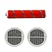 Home Appliance Filter Kit AD-1. Set FIT FÜR XIAOMI ROIDMI F8 Handheld Staubsauger Ersatzteile Kits HEPA Filterrollenbürste Kohlefaser Kleine Hausgeräte-Teile (Color : Black)