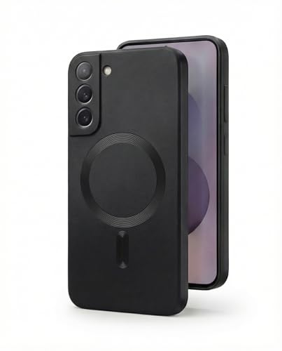 Image of amazon basics Premium Mag-Safe Case for Samsung Galaxy S21FE 5G | Shockproof & Anti-Scratch Cover | Soft Silicone with Wireless Charging | Camera Lens Guard - Black