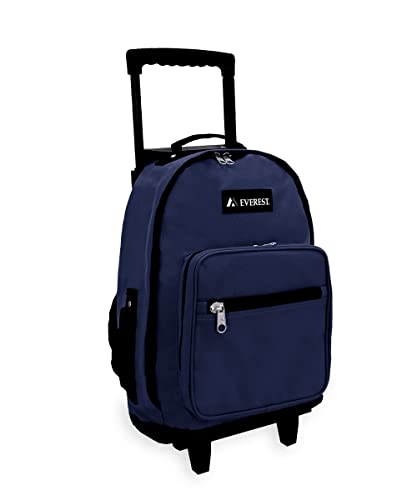 Everest Wheeled Backpack - Standard, Navy, One Size