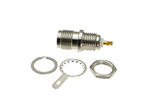 10pcs Connector TNC Female Bulkhead Solder Cup Desk Mount Straight