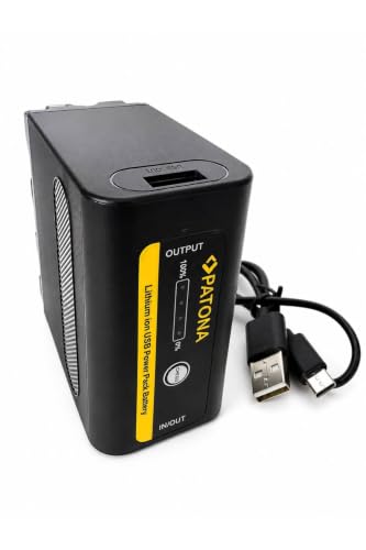 F970 NP-F970D 7800 mAh USB-C Şarjlı Kamera Bataryası