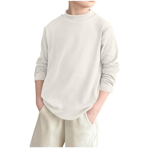 Boys Undershirts Long Sleeve - Toddler Boy Girls Crew Neck Tops Fashion Fall Outfits Basic Tees Thermal Clothes 2025