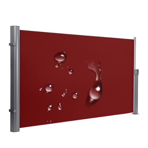 Toldo lateral retráctil para patio, impermeable y resistente a los rayos UV, para jardín, balcón, patio, altura ajustable de 47 a 67 pulgadas, longitud de 79 a 236 pulgadas