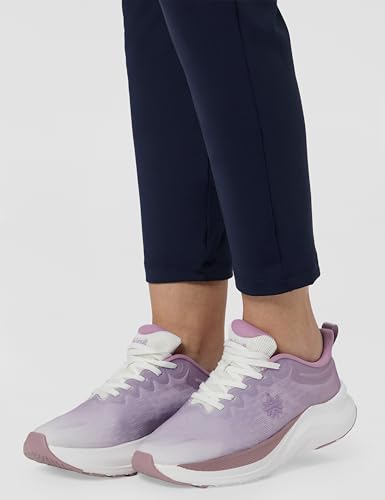 Image of Enamor Mid Rise 7 /8th Length Drawstring Closure Travel Pants for Women - Relaxed Fit, Quick Dry, Antimicrobial - E068