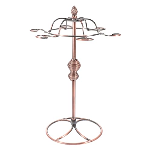 Veemoon Estante Colgante Retro para Copas de Vino Soporte Creativo de Hierro con Base Redonda Estable Organizador Práctico para Cocina y Decoración del Hogar