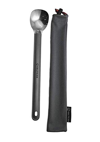 Valtcan Titanium Spoon Long Handle Polished End - Thumbnail 2