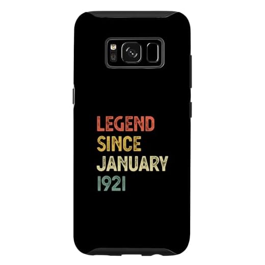 Carcasa para Galaxy S8 Leyenda de cumpleaños de 103 años desde enero de 1921