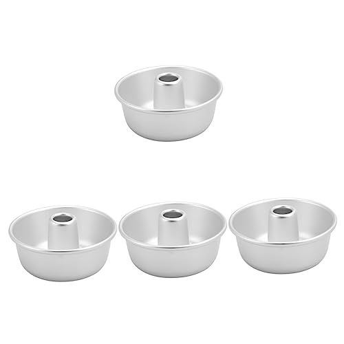 HEMOTON 4pcs Donut Mold Mini Chocolate Fry Cutter Tasty Cakes Rings Stainless Steel Gift Soap Molds DIY Doughnut Maker DIY Ca