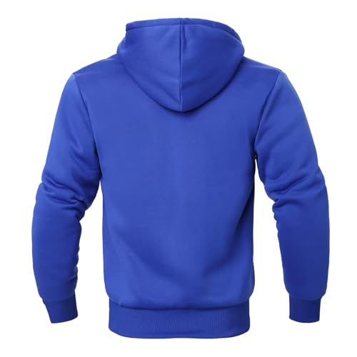 Image of LeeHanTon Men Fleece Jacket Lightweight Sherpa Fleece Jackets Zip Up Hoodie Lined Sweatshirt Coat with Pockets
