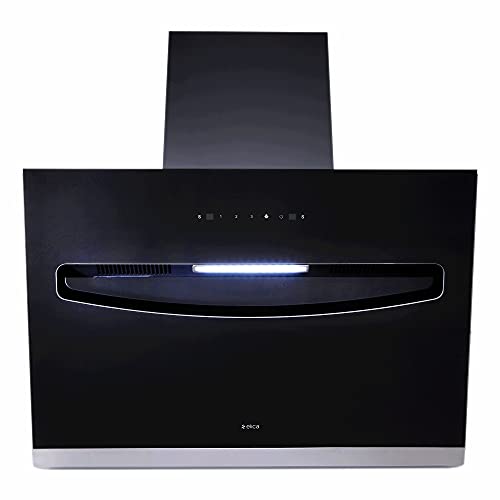 Image of Elica 90cm 1200 m3 /hr Filterless Autoclean Kitchen Chimney with 15 Years Motor & 5 Years Comprehensive Warranty | EFL-S907 HAC LTW VMS | Touch + Motion Sensor Control | Black