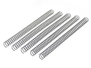 RAYSON 15.9mm Spiral Wire Coil Binding, 3:1 Pitch, 5/8" Metal Spiral Binding Coils 140 Sheets Capacity, Black Color & Pack of 100