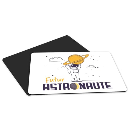Set de table astronaute grand format 39,5x28,5 cm en caoutchouc blanc x4 - 5