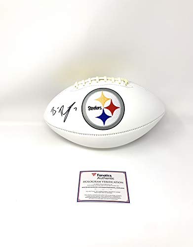 Ben Roethlisberger Pittsburgh Steelers Signed Autograph Embroidered Logo Football Fanatics Authentic Certified