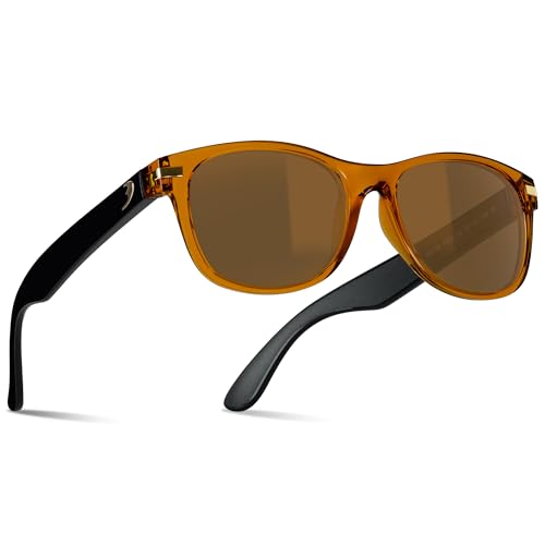 Image of B.N.U.S Scratch-Resistant Polarized Sunglasses with Corning Glass Lenses for Superior Clarity and UV Protection