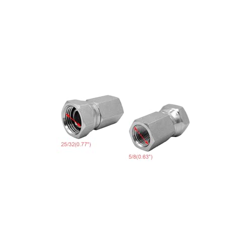 Image of (2-PACK) 1405-06-08 Hydraulic Hose Adapter Fitting 3 /8 inch Female (3 /8 inch-18NPTF)x1 /2 inch Female Swivel (1 /2 inch-14NPSM) Straight Pipe Connector Carbon Steel