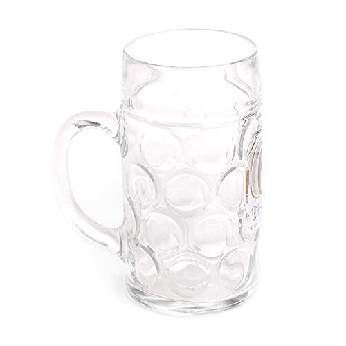 1 Liter Hb"Hofbrauhaus Munchen" Dimpled Glass Beer Stein #TOP3