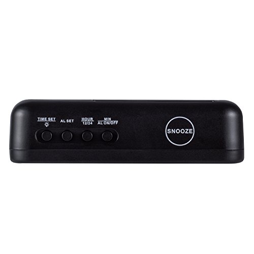 Timegyro Small Digital Battery Operated Clock,Led Desk Clock Battery Powered Only Cordless Alarm Clock With Snooze Brightness Adjustable 12/24 Mode Easy Setting For Bedroom,Shelf,Travel #TOP3