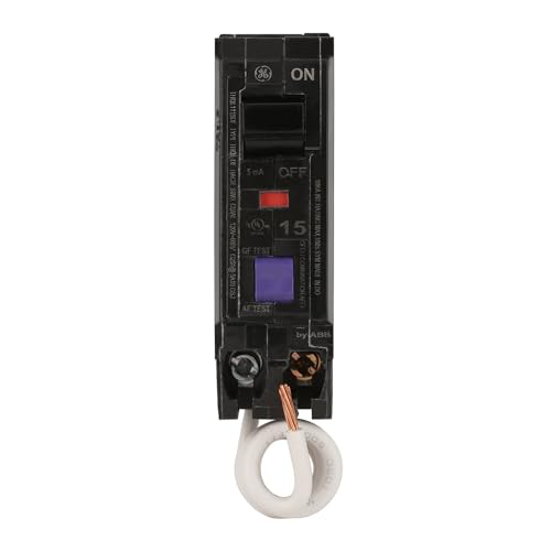 ABB THQL1115DFS Circuit Breaker 15A 1-Pole 120/240V Q-Line Plug-in Thermal Magnetic Trip Quick-Make/Quick-Break Easy Trip Indication Residential & Commercial UL Listed