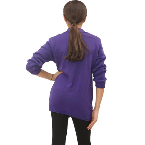 Girls Long Sleeve Knitted Button Cardigan Boys Stretchy V Neck Pocket Jumper School Wear Uniform Sweater4