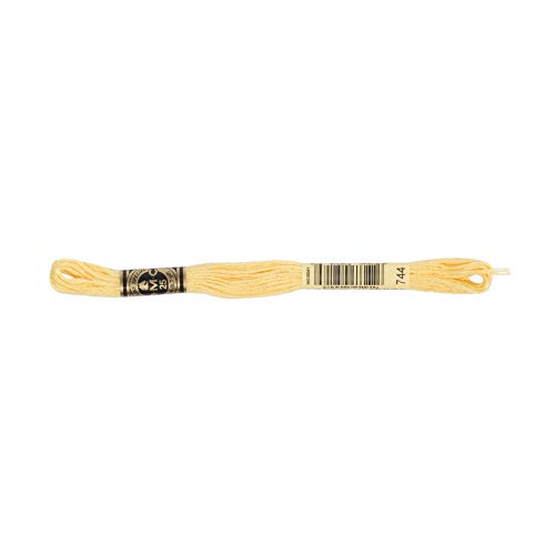 Image of DMC 6-Strand Embroidery Cotton Floss, Pale Yellow