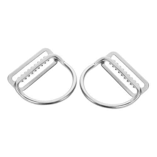 DECOMELODY 2pcs Multi Purpose Scuba Diving Retainer Strap Fasteners with D Ring for Diving Snorkeling and Outdoor Activities