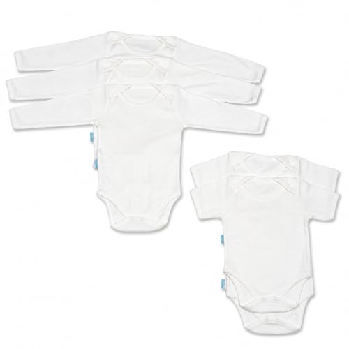 Baby Gift Set of 5 Body White Unisex 100% Cotton Newborn First Clothing Short Sleeve Bodysuit Romper Girls Boys 0 24 Months