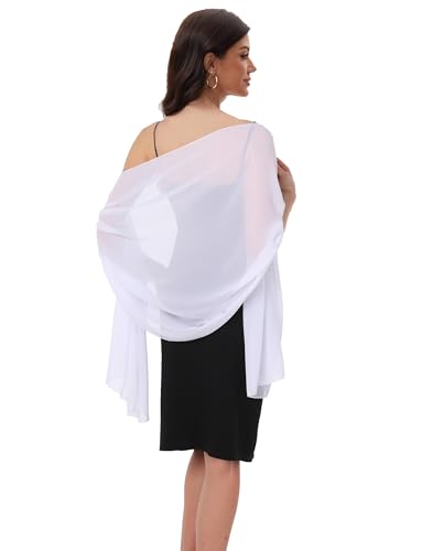 Chiffon-Schals, Schals für Braut, Hochzeit, Party, Abendkleid und...