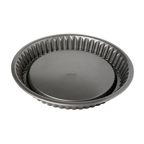 Birkmann, Easy Baking, Obstbodenform Ø 30 cm, runde Backform mit gewelltem Rand und Antihaftbeschichtung, mit Rezeptheft, 881082