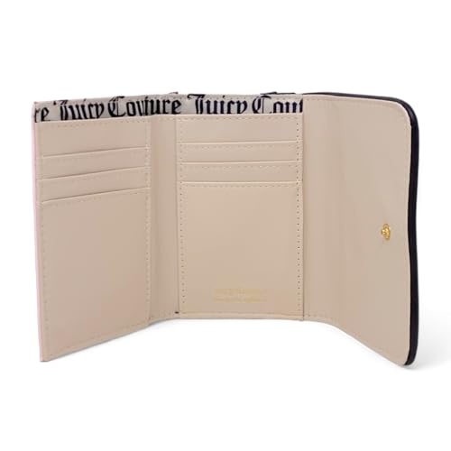 Juicy Couture Double Sided Trifold Wallet (Liquorice Logo Emboss), 13JCCECJC3