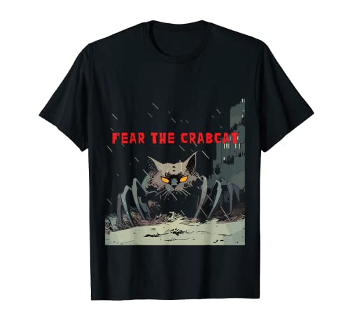 Angst der Krabbenkatze - Lustige Krabbe Katze Cryptid Cryptozoology T-Shirt