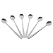 6Pcs Long Handle Spoon, Stainless Steel Long Handle Iced Tea Spoon Set, Stir Spoons for Cocktail Coffee and Ice Cream