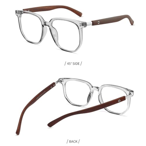 Monturas de gafas de bloqueo para computadora cuadradas sin receta Noir 8