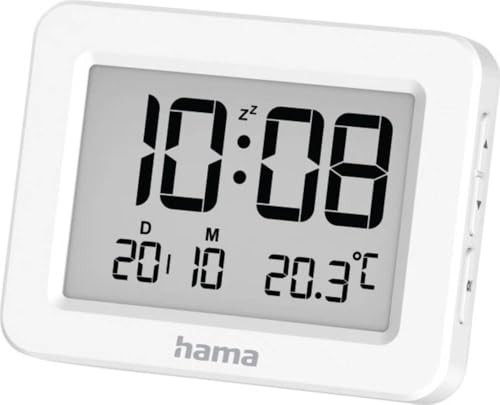 Hama I Reloj Despertador Digital (KOS, Reloj sobremesa,...