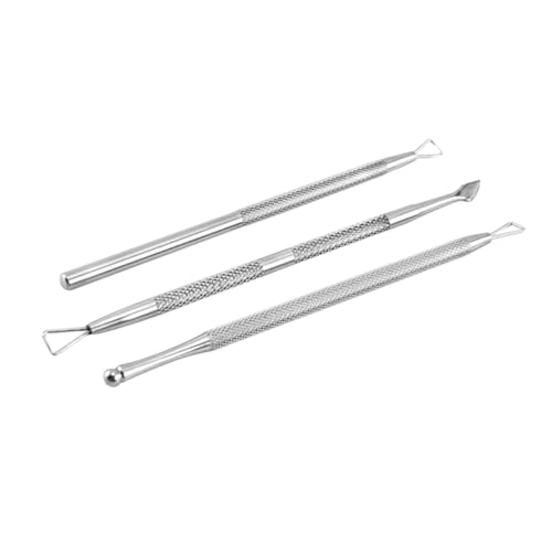 FOMIYES Manicure Tool Kit 5pcs Set Cuticle Remover Pusher Nail File Buffer Perfect for Home or Salon