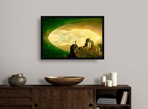 Image of Jitesh Arts Alice in wonderland Painting for Wall Home Office Kitchen Bedroom Decoration Fantasy(13.5 X 19.5)