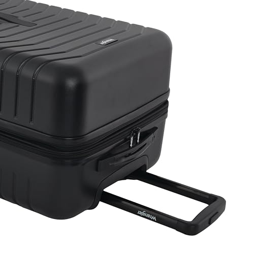 Image of Wrangler Trunk Spinner Suitcase Set, Black, 3 Luggage Set