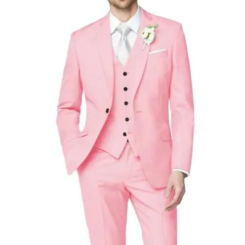Costume homme mariage chic coupe ajustée avec gilet pour vos fêtes et soirées - 3