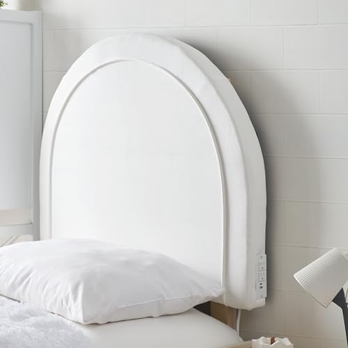 DormCo Tavira Allure® College Dorm Outlet Headboard with Legs - Velvet Oval