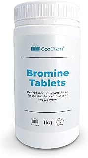 SpaChem 1kg Bromine Tablets For the Disinfection of Swimming Pool Spas and Hot Tub Water - Swimming Pool Chemicals