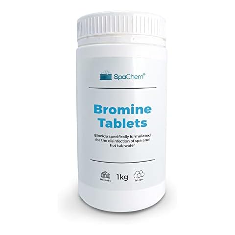 SpaChem 1kg Bromine Tablets For the Disinfection of Swimming Pool Spas and Hot Tub Water - Swimming Pool Chemicals Cover