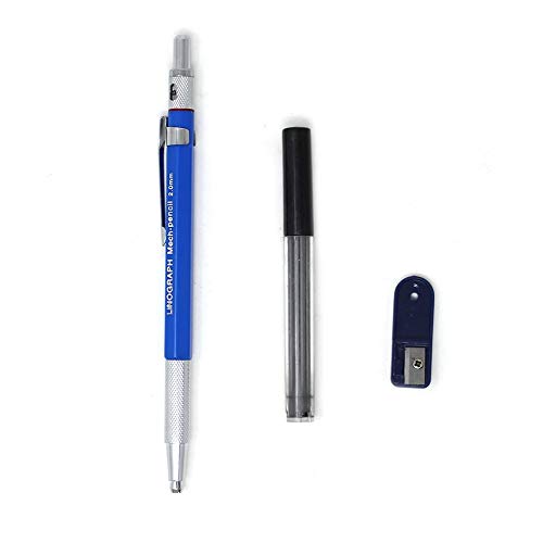 LINOGRAPH 2mm Clutch Pencil Set (Mechanical Pencil, Leads & Sharpener)