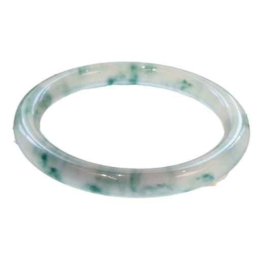 Bracelet en jadéite quartzite naturelle : bijoux haut de gamme aux fleurs de glace pour femme