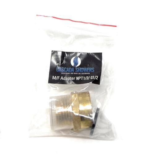 Cascada Showers CSSL56160250 G Thread (Metric Bspp) Female To Npt Thread Male Pipe Fitting Adapter thumb #4