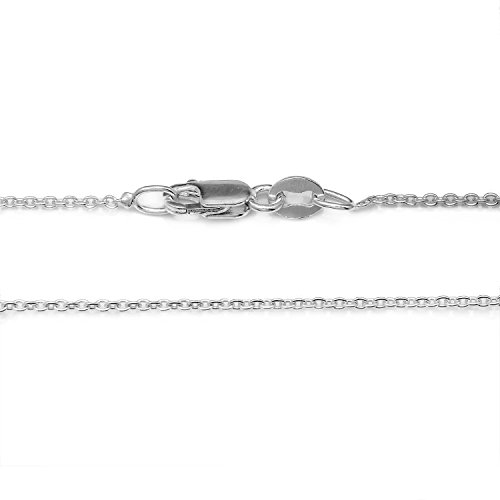 925 Sterling Silver .8Mm Cable Chain Lobster Claw Clasp 16" #TOP4
