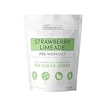 Pre-Workout Strawberry Limeade | 30 Servings | 150 mg Caffeine Per Serving | Made with Real Ingredients | Gluten-Free | No Artificial Sweeteners, Dyes, or Preservatives | Supports Energy & Recovery