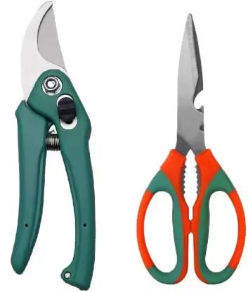 ADVI Gardening Pruner & Scissor | Set of 2 | Gardening Plant Cutter | Garden Pruner | Garden Scissors | Garden Cutter | Flower Cutter | Branch Cutter | For Gardening at Home/School/Office | Comfortable Grip | Rust Free Metal | Durable and Sturdy | Gardening Cutting Tools-image-25