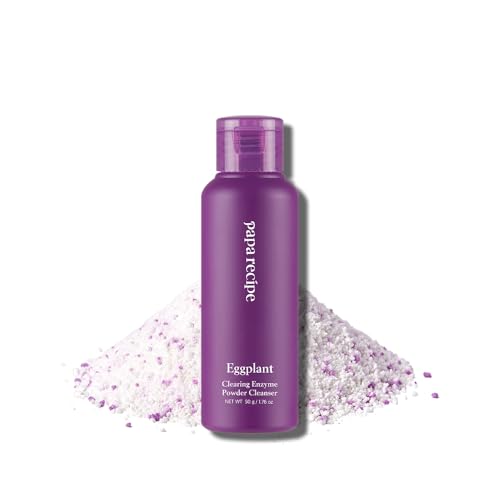 Papa Recipe Eggplant Enzyme Powder Cleanser (1.7oz/50g) &ndash; Travel-Friendly Korean Enzyme...
