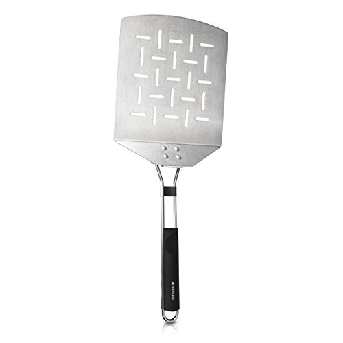 Navaris pizzaschep van roestvrij staal - Roestvrijstalen spatel met opvouwbaar handvat - Voor pizza, brood, taart, vlees en eieren - 46 x 18 cm - Image 8