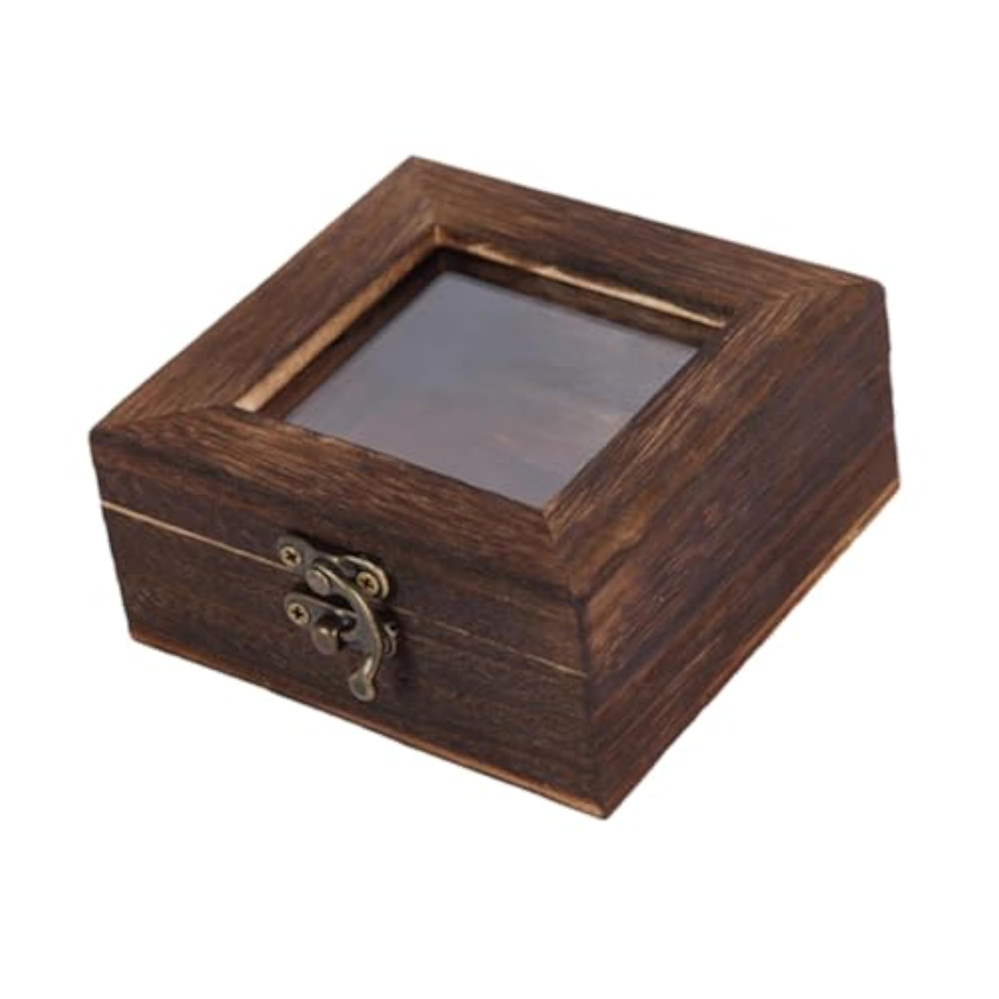 Wood Jewelry Storage Box Retro Design Display Case