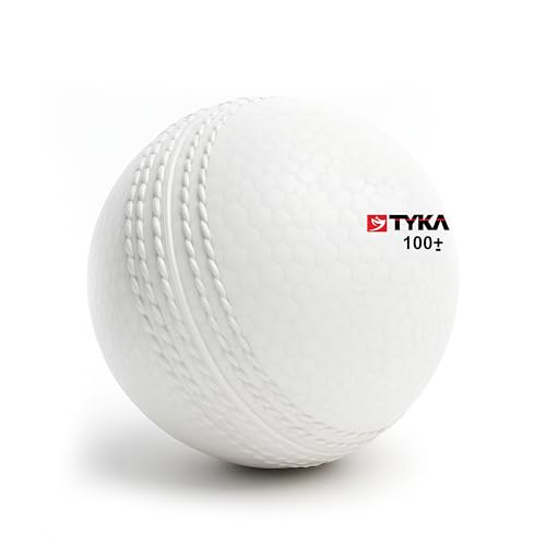 Image of TYKA Heavy Gravix Moisture Resistant Cricket Ball 100± GMS - Eco-Friendly Training Ball | All Weather Durable Performance | True Bounce, Engineered Power | Pack of 1